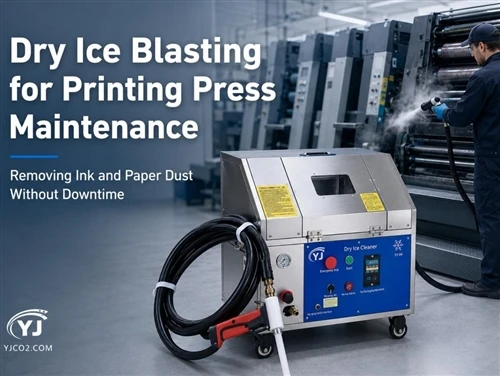 Dry Ice Blasting for Printing Press Maintenance: Removing Ink and Paper Dust Without Downtime